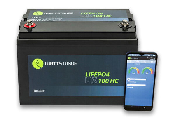 WATTSTUNDE® LIX100-HC 100Ah LiFePO4 Batterie