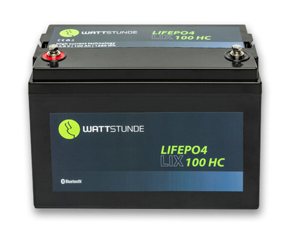 WATTSTUNDE® LIX100-HC 100Ah LiFePO4 Batterie